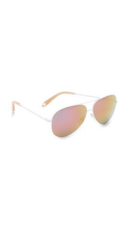 Victoria Beckham Классические небольшие солнцезащитные очки-авиаторы Victoria