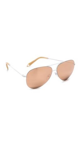 Victoria Beckham Классические солнцезащитные очки-авиаторы