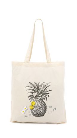 Zhuu Объемная сумка с короткими ручками Pineapple