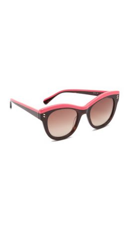 Stella McCartney Солнцезащитные очки «кошачий глаз» с отделкой сверху