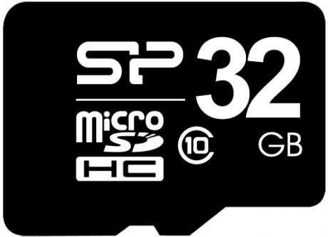 Карта памяти Silicon Power MicroSDHC 32Gb (Class 10) + SD adapter