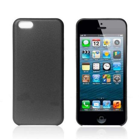 Чехол Plastic для iPhone 5C Case (Black Clear)