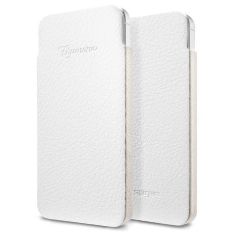 Чехол для iPhone 5/5S/SE SGP Leather Pouch Crumena S (White)