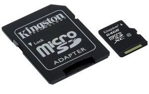 Карта памяти Kingston MicroSDXC 32gb (class 10) + SD adapter