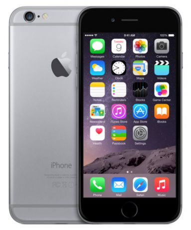 Телефон Apple iPhone 6 128Gb (Серый космос) RU/A
