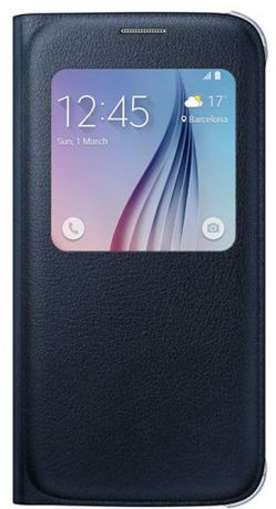 Чехол Samsung S View Cover для Galaxy S6 (Black)