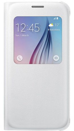 Чехол Samsung S View Cover для Galaxy S6 (White)