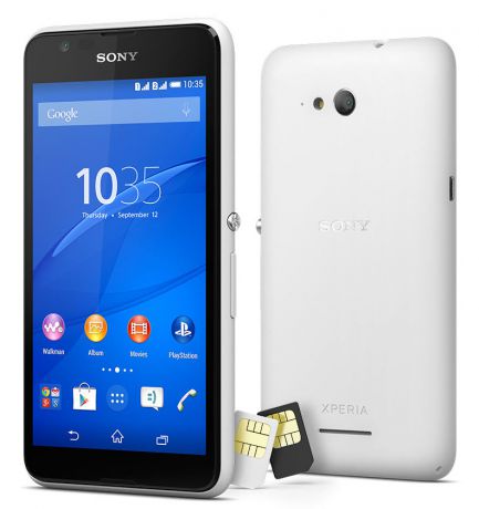 Телефон Sony Xperia E4g Dual (Белый)