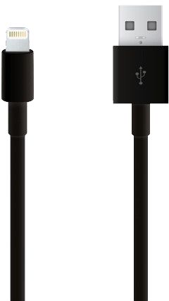Кабель PROLINK Apple Lightning to USB (Black)