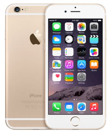 Телефон Apple iPhone 6 16Gb (Gold) A1586