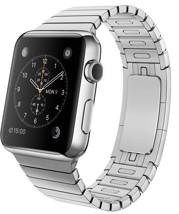 Часы Apple Watch Корпус 42 мм из нержавеющей стали, блочный браслет