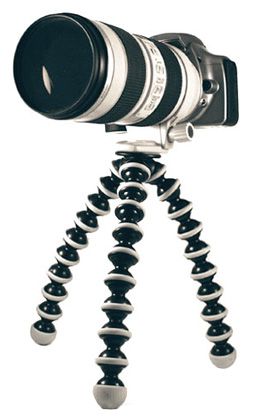 Штатив для фотоаппарата Joby Gorillapod SLR-Zoom GP3 эко упаковка (черный, серый)