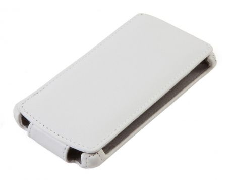 Чехол кожаный для Nokia 730 (Белый)
