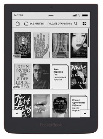 Электронная книга PocketBook 630 Fashion Gray + чехол Kenzo (Черный)