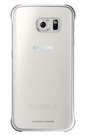Чехол Samsung Clear Cover для Galaxy S6 Edge Plus (Серебристый) EF-QG928CSEGRU