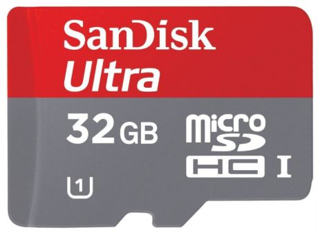 Карта памяти SanDisk MicroSDHC 64Gb Ultra Imaging (Class 10) + SD adapter