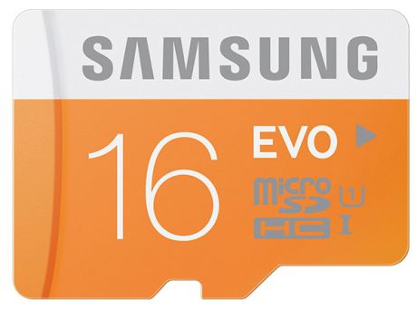 Карта памяти Samsung microSDHC EVO 16Gb +SD adapter