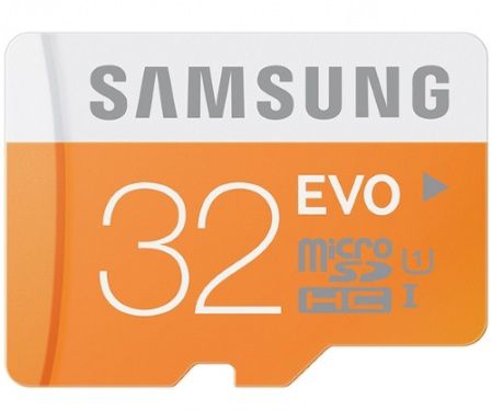 Карта памяти Samsung microSDHC EVO 32Gb +SD adapter