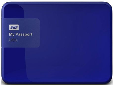 Внешний жесткий диск Western Digital My Passport Ultra 1Tb WDBDDE0010BBL-EEUE (Синий)