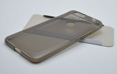Чехол силиконовый для Huawei Nexus 6P (Темно-прозрачный)