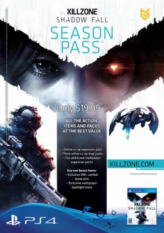 Игра для PlayStation 4 Killzone: В плену сумрака. Сезонный пропуск. PSN код активации: дополнение к игре (русская версия)