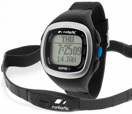 Спортивные часы с пульсометром и GPS-датчиком Runtastic RUNGPS1 (Черный)