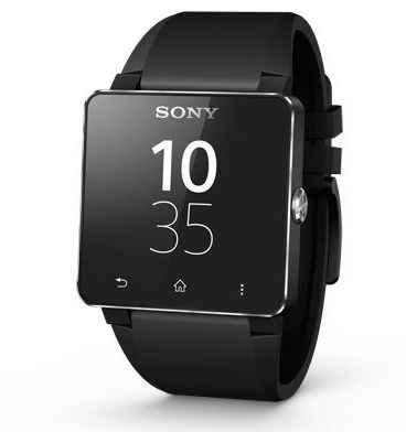 Смарт-часы Sony SmartWatch 2 (Черный силиконовый ремешок)