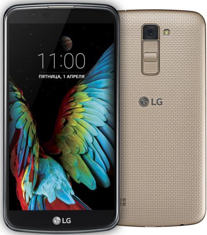 Телефон LG K10 LTE K430DS (Черно-золотой)