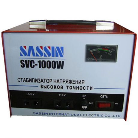 Однофазный стабилизатор напряжения SASSIN SVC-1000 (1 кВА)