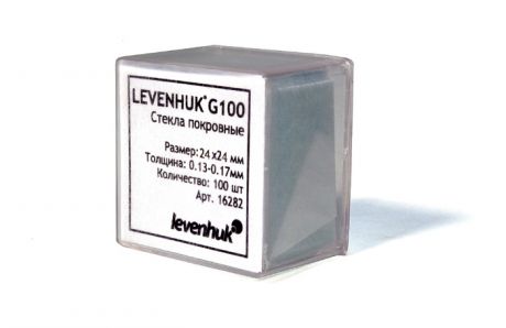 Стекла покровные Levenhuk (Левенгук) G100, 100 шт.