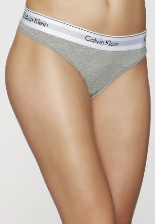 Calvin Klein - Modern Cotton - Стринги - Серый меланж