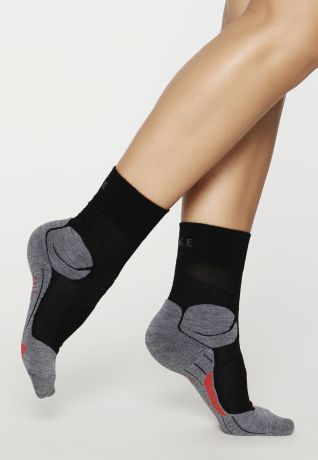 Falke Sport - RU4 Cushion - Женские носки для спорта - Черный - серый
