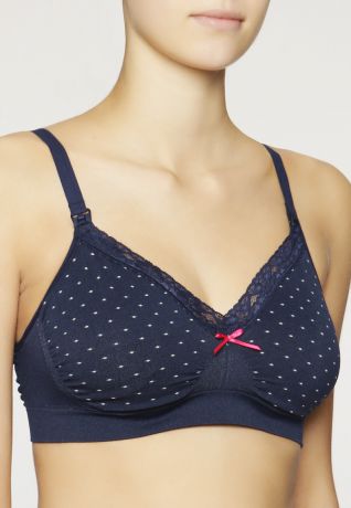 boob - Underwear - Бюстгальтер для кормящих женщин - Синий/белый горошек