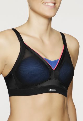 Shock Absorber - Shaped Support - Спортивный бюстгальтер - Черный-розовый