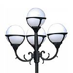 Садово-парковый светильник Arte Lamp MONACO A1497PA-4BK