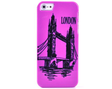Чехол для iPhone 5 "Лондон" сиреневый
