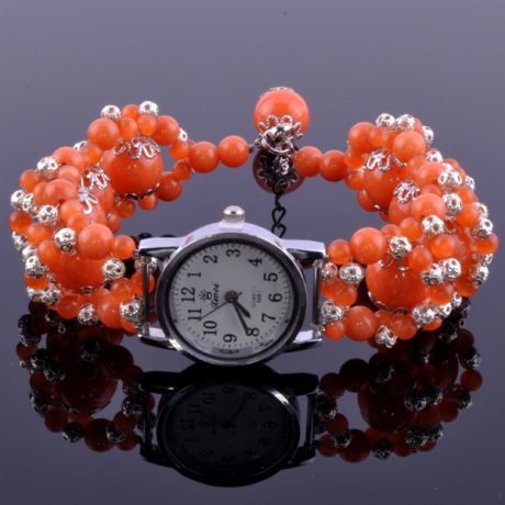 Часы из тонированного кварца Оранжевое Настроение ачсТКВ-070