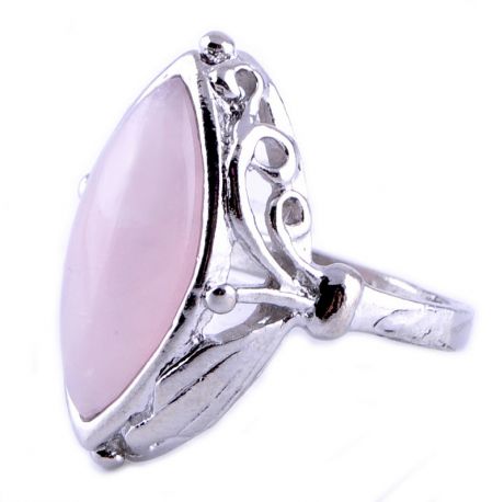 Кольцо с розовым кварцем "Грация"