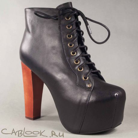 Jeffrey Campbell JEFFREY CAMPBELL стильные ботильоны женские LITA black calf