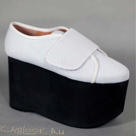 Jeffrey Campbell Джеффри Кэмпбелл кеды на платформе белые FLUBBER