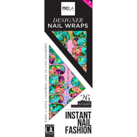 NCLA Наклейки для дизайна ногтей (Flowers Neon Blossoms)