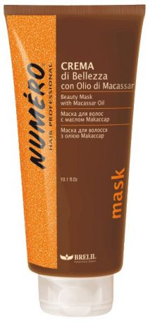 Brelil Professional Маска для волос с макассаровым маслом и кератином
