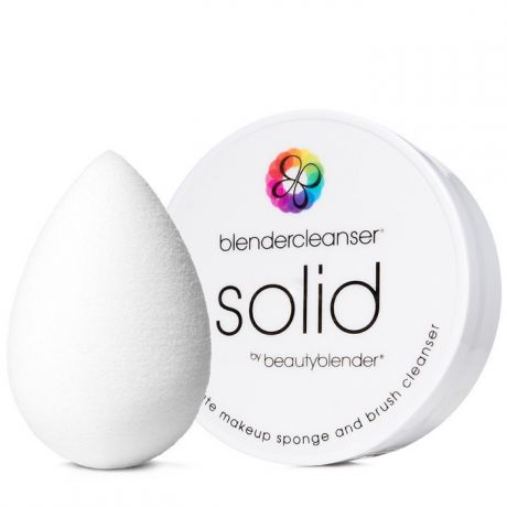 Beautyblender Набор Спонж Белый pure и мыло для очистки Solid