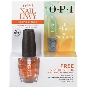 OPI Набор In Shape For Summer Sensitive: средство для чувствительных ногтей и пилочка