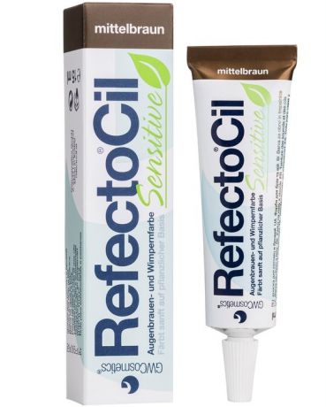 RefectoCil Краска для бровей и ресниц, для чувствительных глаз, естественная-коричневая