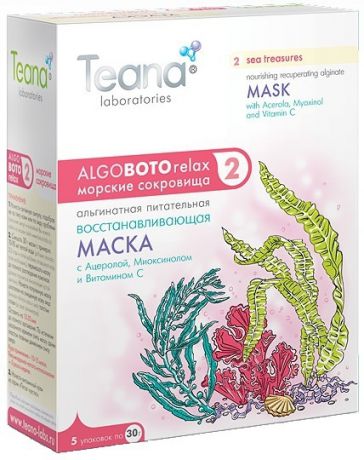 Teana маска альгинатная питание и восстановление с ацеролой и витамином С