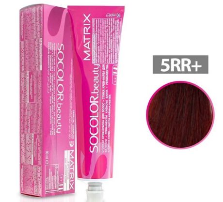 Matrix Краска для волос Socolor Beauty 5RR+ светлый шатен глубокий красный
