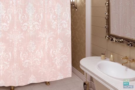 WESS Занавеска (штора) для ванной комнаты тканевая 180х200 см Oxford WESS
