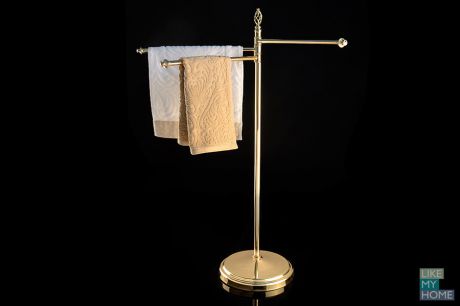 WESS Стойка с поворотным держателем для полотенца WESS Borodinare gold