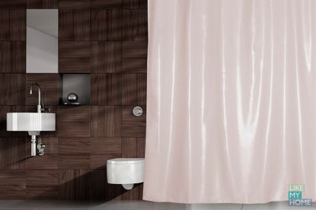 WESS Занавеска (штора) для ванной комнаты тканевая 180х200 см WESS Brillar beige